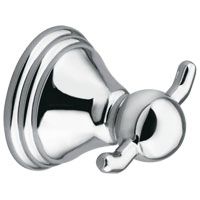 Moen Preston DN8403CH Robe Hook, 2-Hook, Zinc, Chrome