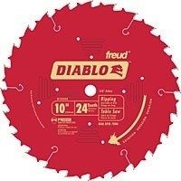 Diablo D1024X Circular Saw Blade, 10 in Dia, Carbide Cutting Edge, 5/8 in Arbor, Steel