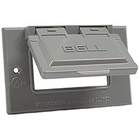 1G GRAY GFCI OUTLET COVER