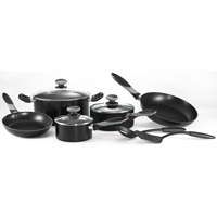 COOKWARE SET BLACK 10PC