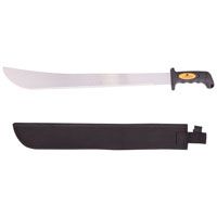Landscapers Select Machete, 22 In Fully Polished High Carbon Steel, Rubber Ergonomic Soft Grip Handle, 27.97 In L