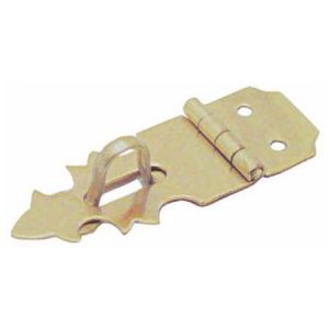 National Hardware V1824 Series N211-466 Decorative Hasp, 1-7/8 in L, 1/8 in Dia Shackle, Brass