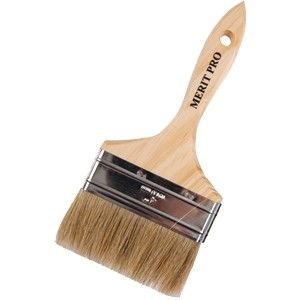 4" White Bristle Thick Brush