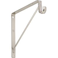 SHELF/ROD BRACKETS STN NICKEL