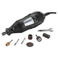 DREMEL 100-N/7 Rotary Tool Kit, 120 V, 1/8 in Chuck, 6 ft L Cord, Gray