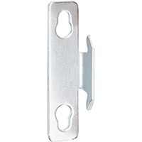 Kenney KN851 Single Curtain Rod Bracket With Nail, Chrome Plated Zinc