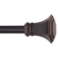 Kenney KN80106 Curtain Rod, Metal, Black Copper