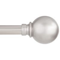 Kenney KN80103 Curtain Rod, Metal, Brushed Nickel