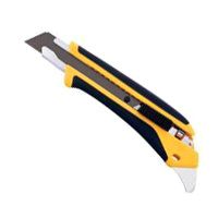 OLFA 1072198 Utility Knife, 18 mm W Blade, 1-Blade, Comfort-Grip Black/Yellow Handle