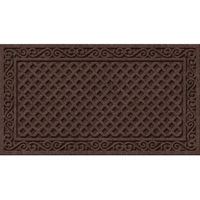 Apache Mills Textures AP883-1403F Door Mat, Iron Lattice Surface Pattern, 30 in L, 18 in W, Walnut