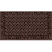 Apache Mills Textures AP883-1403F Door Mat, Iron Lattice Surface Pattern, 30 in L, 18 in W, Walnut