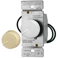 SWITCH DIMMER RTRY WHT/IVRY