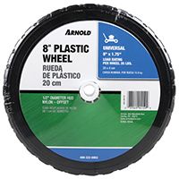 MOWER WHEEL PLSTC HUB 8X1.75IN