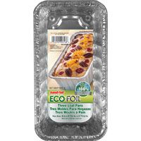 LOAF PAN FOIL ALUM 3 PACK 2 LB