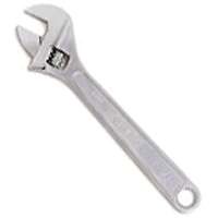 WRENCH ADJUST STEEL CHRM 8IN