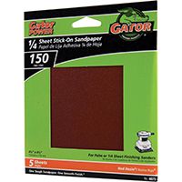 150GRIT PSA 1/4 SHEET 5PK