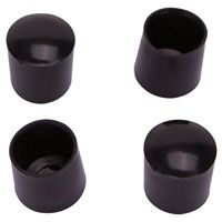 LEG TIP PLASTIC 3/4 INCH BLACK