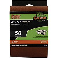 4X24IN 50GRIT ALUM OX BELT 2PK