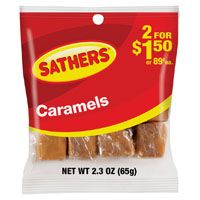 CARAMELS INDIV WRAP BAG 2.3 OZ