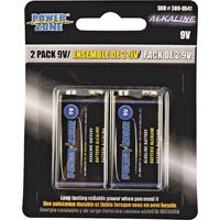 BATTERY ALKALINE CARD/2 9VOLT