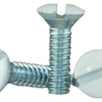 SCREWS WALL PLT 6/32X1/2IN WHT