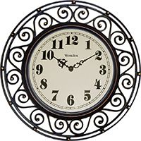 CLOCK WALL WROUGHT IRON STYLE