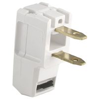 PLASTIC 1-15 NEMA SUPR PLUG WH