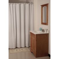 SHOWER CURTAIN VINYL WHT 70X72