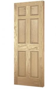 Solid Carved Colonial Door