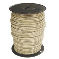 Southwire 6WHT-STRX500 Stranded Building Wire, 6 AWG, 500 ft L, White Nylon Sheath