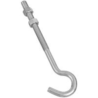 BOLT J-HOOK  ZINC 3/8X7IN