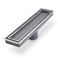 Veil linear drain 12"X3" Polis