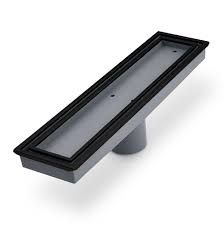 Veil linear drain 12''X3" Blac