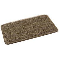 GrassWorx Clean Machine 10372031 Door Mat, Medium Flair Surface Pattern, 30 in L, 18 in W, Earth Taupe