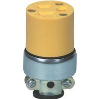 CONNECTOR GROUNDG YEL 15A 125V