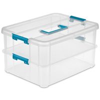 TRAY ORGNZR STACK/CARRY 2 CLR