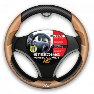 Steering Wheel Cover Designer Series Comfort Carbon Tan