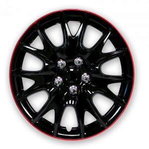 Wheel Cover 15" Black/Red