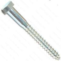 BOLT LAG HEX ZINC 3/8X3-1/2