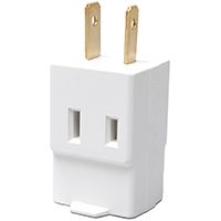 WHT 3OUTLET 2WIRE CUBE TAP