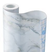 SHELF LINER 18INX9FT WHITE MARBLE