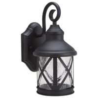 LANTERN OUTDR WALL BLK 1 LIGHT