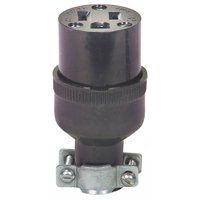 CONNECTOR W/CRD CLMP 15A 125V