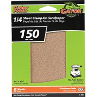 150GRIT ALUM OX 1/4 SHEET 6PK