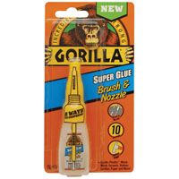 Gorilla 7500102 Super Glue Brush and Nozzle, 10 g Bottle