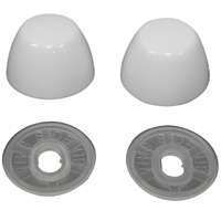 TOILET BOLT CAP ROUND WHITE