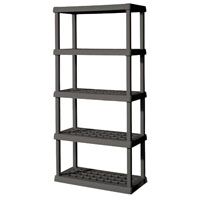 UNIT 5-SHLF GRAY SHELVES/LEGS