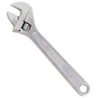 WRENCH ADJUST STEEL CHRM 10IN