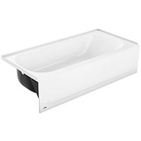 BATHTUB LH WHITE STEEL ALOHA