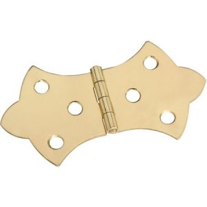 National Hardware N211-847 Decorative Hinge, 2 lb Weight Capacity, Brass